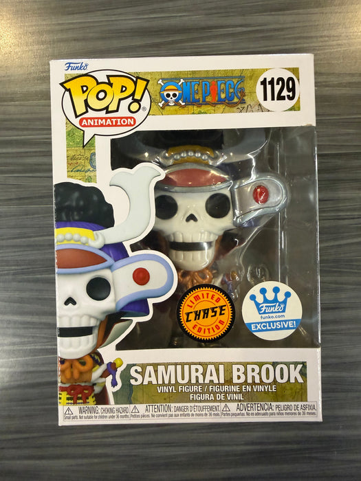 Funko POP! Animation: One Piece - Samurai Brook [Metallic](CHASE)(Funko)(Damaged Box)[C]  #1129