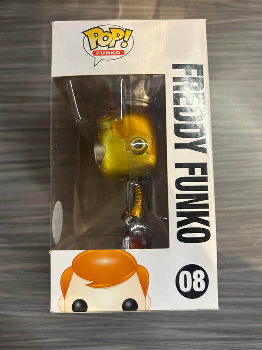 Funko POP! Freddy Funko Robot (Funko 2000PCS)(Gold)(Damaged Box) #08