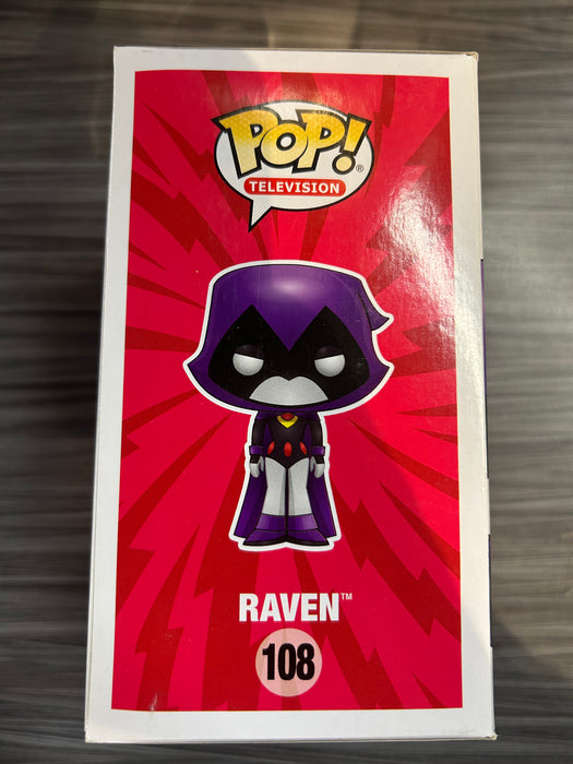 Funko POP! Television: Teen Titans Go - Raven (GiTD)(Toys R Us)(Damaged Box) #108