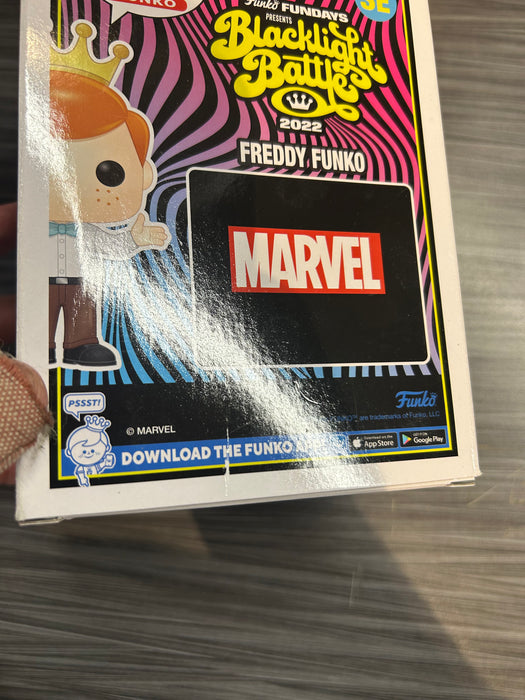 Funko POP! Funko: Freddy Funko As Spider-Man (Blacklight Battle)(4000PCS)(Damaged Box) [A] #SE