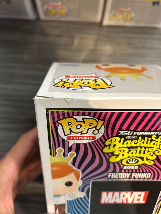 Funko POP! Funko: Freddy Funko As Spider-Man (Blacklight Battle)(4000PCS)(Damaged Box) [A] #SE