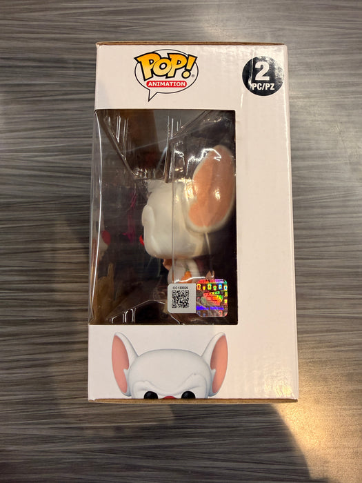 Funko POP! Animation: Pinky and The Brain (Signed/Rob Paulsen/OC](Damaged Box)[2-Pack]