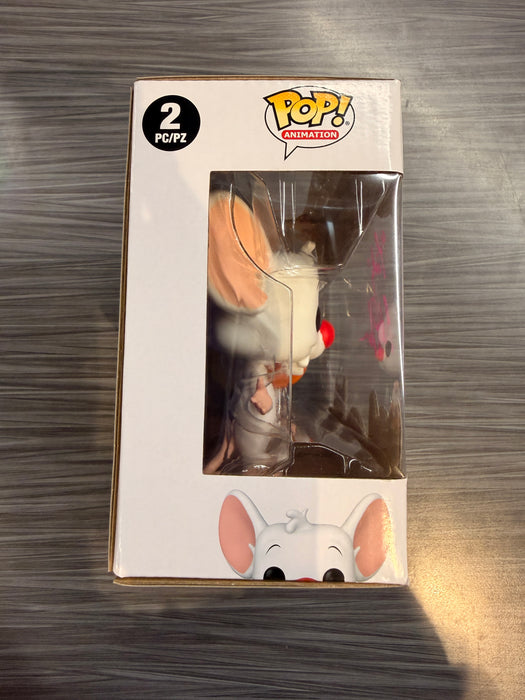 Funko POP! Animation: Pinky and The Brain (Signed/Rob Paulsen/OC](Damaged Box)[2-Pack]