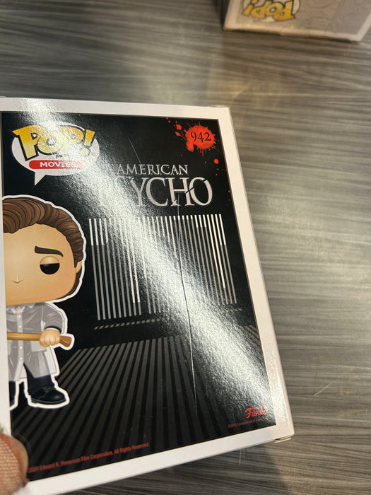 Funko POP! Movies: American Psycho - Patrick Bateman (CHASE)(Damaged Box) #942