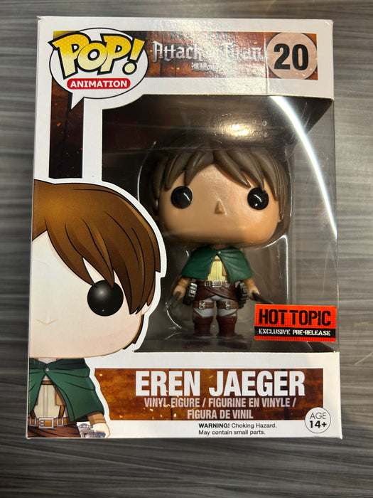 Funko POP! Animation: Attack on Titan - Eren Jaeger (Hot Topic Pre-Release)(Damaged Box) #20