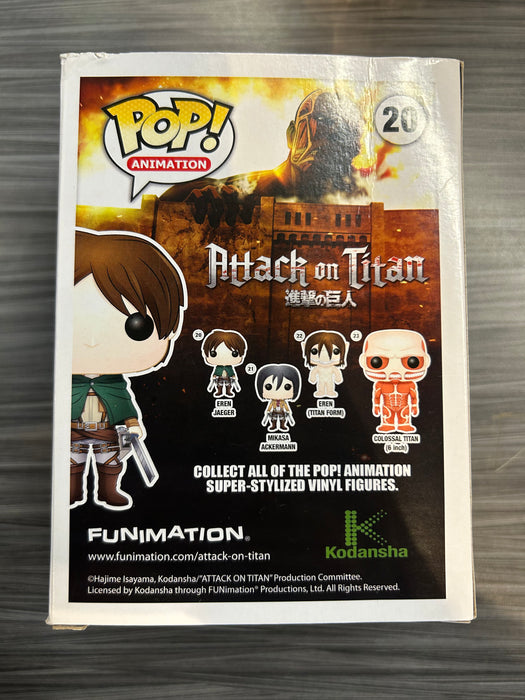 Funko POP! Animation: Attack on Titan - Eren Jaeger (Hot Topic Pre-Release)(Damaged Box) #20