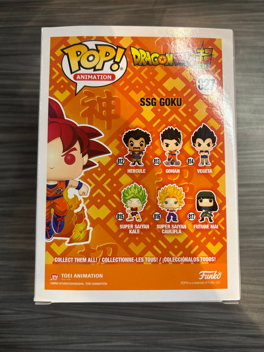 Funko POP! Animation: Dragonball Super - SSG Goku (2020 Summer Convention)(Damaged Box) #827