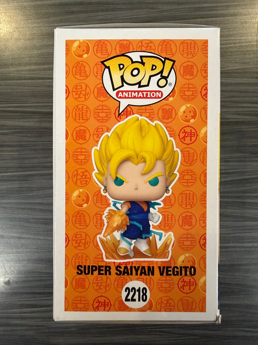 Funko POP! Animation: Dragon Ball Z - Super Saiyan Vegito (Funko Sticker/Pre-Release Chalice)(CHASE)(Damaged Box) #2218