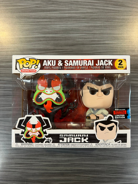 Funko POP! Animation: Aku & Samurai Jack - Samurai Jack (2019 Fall Convention)(Damaged Box) 2pack
