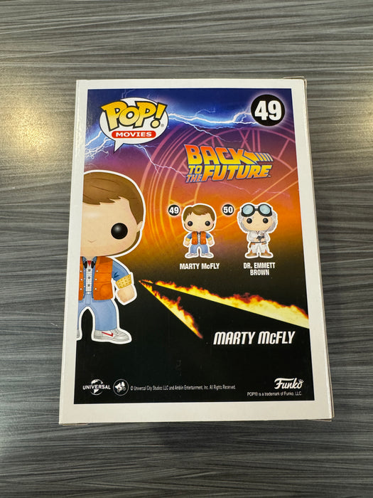 Funko POP! Movies: Back To The Future - Marty McFly (Plastic Empire 3000 PCS)(Plutonium GiTD)(Damaged Box)[B] #49
