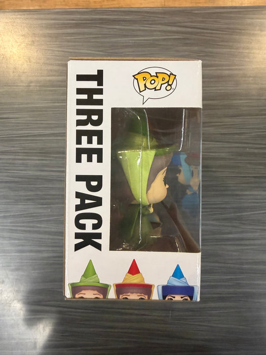 Funko POP! Disney: Sleeping Beauty - Fauna/ Flora/ Merryweather (2019 ECCC)(Damaged Box)[3Pack)
