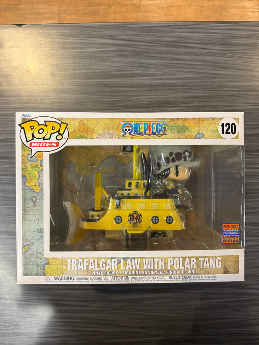 Funko POP! Rides: One Piece - Trafalgar Law w/ Polar Tang (2023 Wondrous Convention)(Damaged Box)[C] #120