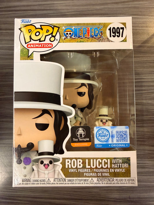 Funko POP! Animation: One Piece - Rob Lucci w/ Hattori (Funko Sticker/Black Toy Temple Sticker)(Damaged Box) #1997