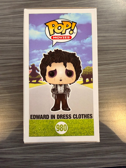 Funko POP! Movies: Edward Scissorhands - Edward In Dress Clothes (Signed/Johnny Depp/Beckett)(Damaged Box) #980