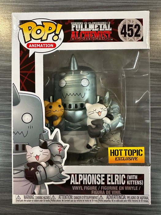 Funko POP! Animation: Fullmetal Alchemist - Alphonse Elric with Kittens (Hot Topic)(Damaged Box*) #452
