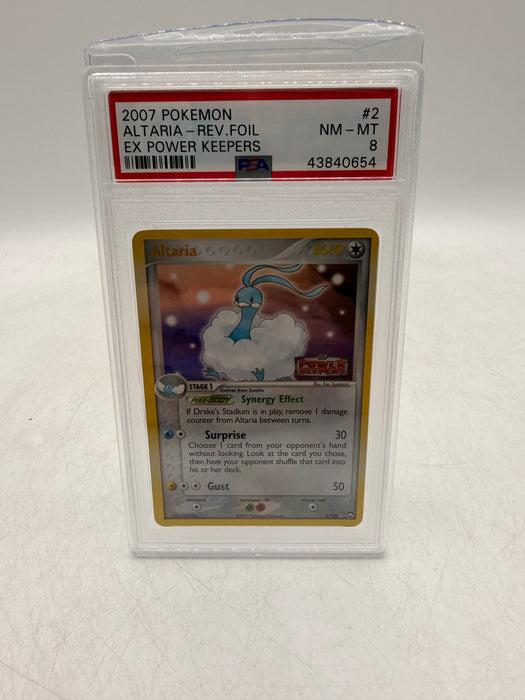 2007 POKEMON Altaria-Rev. Foil #2 EX Power Keepers [NM-MT PSA 8]