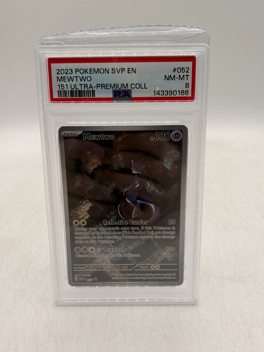 2023 POKEMON SVP EN Mewtwo #052 151 Ultra-Premium Coll [NM-MT PSA 8]