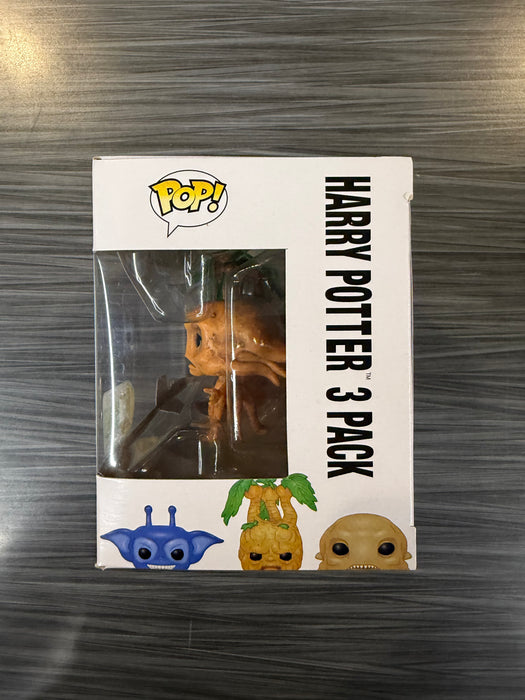 Funko POP! Harry Potter: Cornish Pixie, Mandrake & Grindylow [3 Pack](2016 SDCC)(Damaged Box)