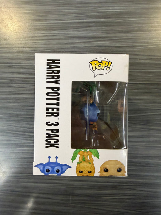 Funko POP! Harry Potter: Cornish Pixie, Mandrake & Grindylow [3 Pack](2016 SDCC)(Damaged Box)