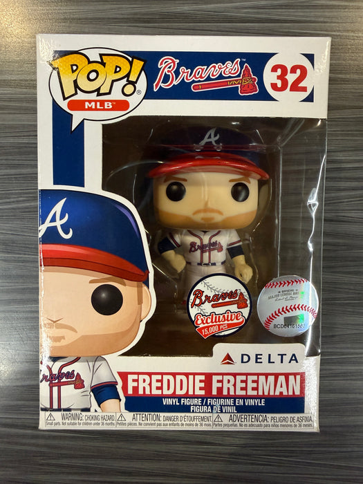 Funko POP! MLB: Braves - Freddie Freeman [Home Jersey](Braves Exclusive 15,000 Pcs)(Damaged Box) #32