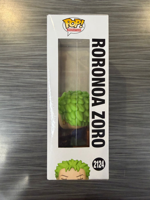 Funko POP! Animation: One Piece - Roronoa Zoro [Wanted Poster](Funko Sticker/ Funko)(Damaged Box) #2124