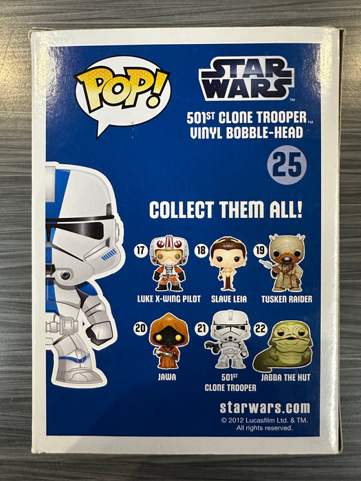 Funko POP! Star Wars: 501st Clone Trooper (SDCC 2012 480 PCS)(Damaged Box*) #25