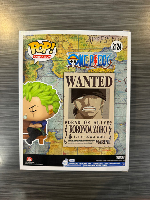 Funko POP! Animation: One Piece - Roronoa Zoro [Wanted Poster](Funko Sticker/ Funko)(Damaged Box) #2124