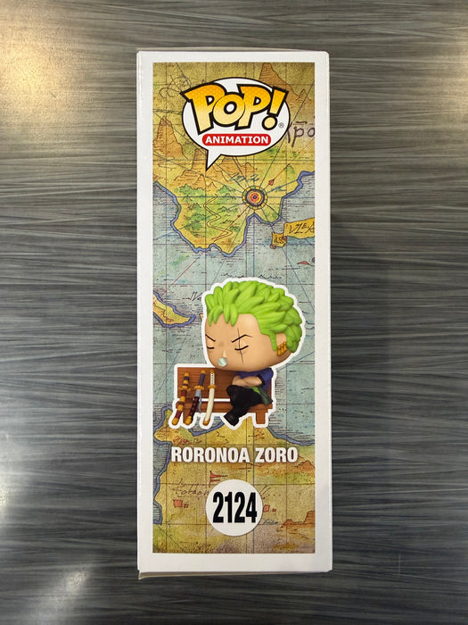 Funko POP! Animation: One Piece - Roronoa Zoro [Wanted Poster](Funko Sticker/ Funko)(Damaged Box) #2124