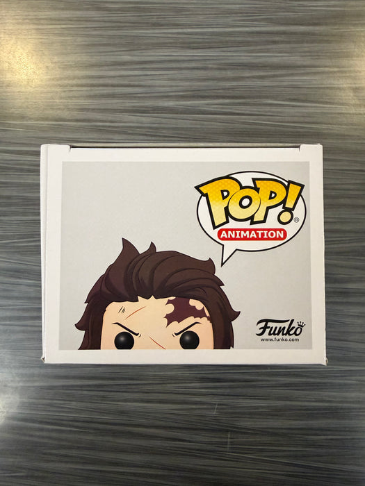 Funko POP! Animation: Demon Slayer - Tanjiro Kamado [Hinokami Kagura Dance](GiTD)(CHASE)(Special Edition)(Signed/Zach Aguilar/PSA)(Damaged Box) #874