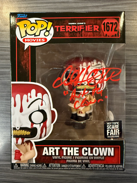 Funko POP! Movies: Terrifier - Art The Clown (2024 Hot Topic Scare Fair)(Signed/David Howard Thorton/JSA) #1672