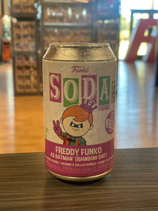 Funko POP! Soda Figure: Freddy Funko As Batman[Rainbow Suit](2023 Camp Fundays)(2,700 PCS)
