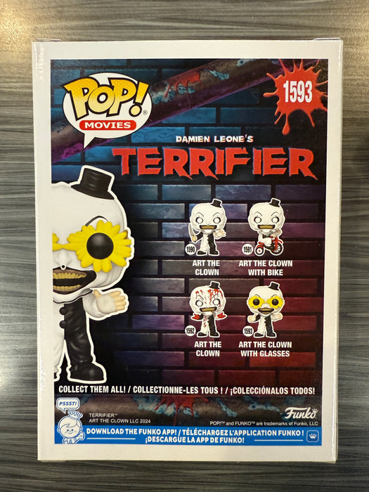 Funko POP! Movies: Terrifier - Art The Clown With Glasses (Funko)(Signed/David Howard Thorton/JSA)[A] #1593