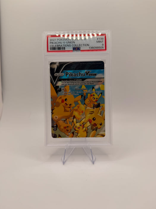 2021 POKEMON SWSH BSP Pikachu V-UNION #139-142 Celebrations Collection [SEQUENTIAL SET OF FOUR /GRADES VARY]