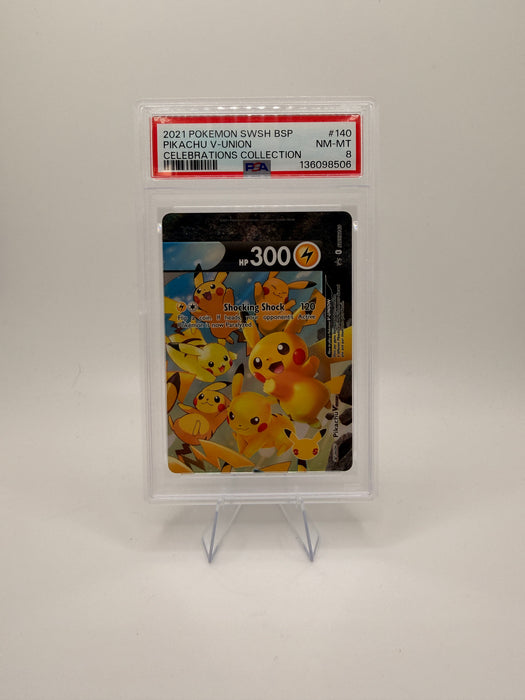 2021 POKEMON SWSH BSP Pikachu V-UNION #139-142 Celebrations Collection [SEQUENTIAL SET OF FOUR /GRADES VARY]