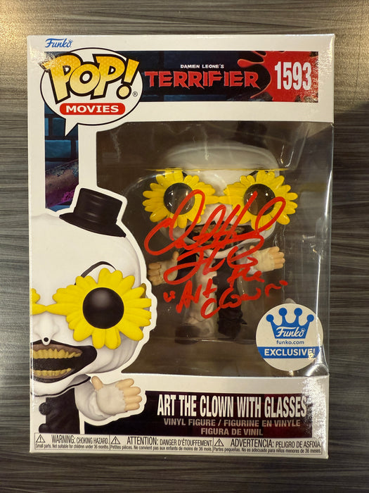 Funko POP! Movies: Terrifier - Art The Clown With Glasses (Funko)(Signed/David Howard Thorton/JSA)[B] #1593
