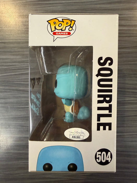 Funko POP! Games: Pokemon - Squirtle (Signed/Eric Stuart/JSA)(Damaged Box) #504