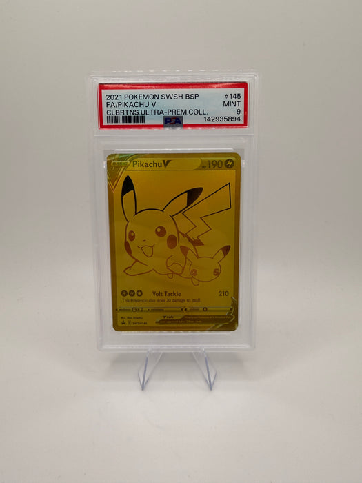 2021 POKEMON SWSH BSP Pikachu V #145 Celebrations Ultra Premium Collection [GEM MT PSA 10]