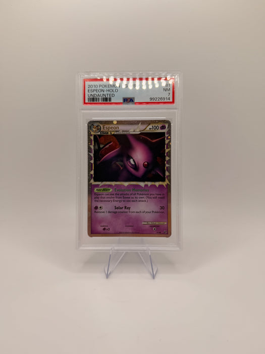 2010 POKEMON HG & SS Espeon-Holo [Prime] #81 Undaunted [NM PSA 7]