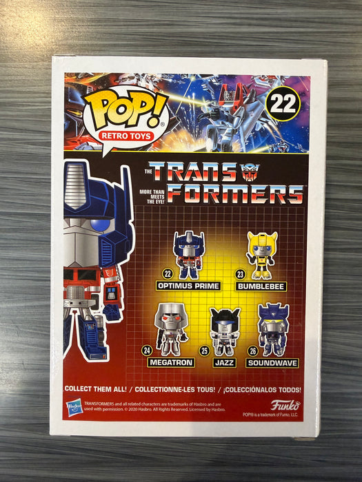 Funko POP! Retro Toys: Transformers - Optimus Prime (Signed/Peter Cullen/PSA)(Damaged Box) #22