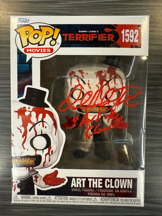 Funko POP! Movies: Terrifier - Art The Clown [Bloody] (Signed/David Howard Thorton/JSA) [A] #1592