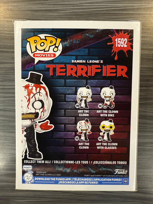 Funko POP! Movies: Terrifier - Art The Clown [Bloody] (Signed/David Howard Thorton/JSA) [A] #1592