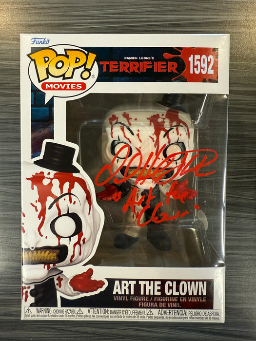 Funko POP! Movies: Terrifier - Art The Clown [Bloody] (Signed/David Howard Thorton/JSA) [B] #1592