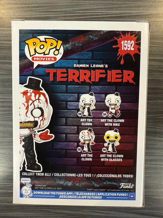 Funko POP! Movies: Terrifier - Art The Clown [Bloody] (Signed/David Howard Thorton/JSA) [B] #1592