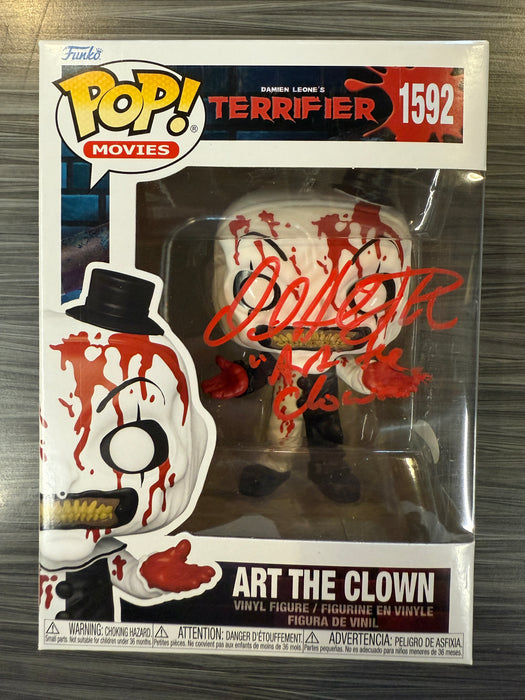 Funko POP! Movies: Terrifier - Art The Clown [Bloody] (Signed/David Howard Thorton/JSA) [C] #1592