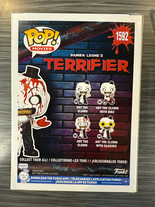 Funko POP! Movies: Terrifier - Art The Clown [Bloody] (Signed/David Howard Thorton/JSA) [C] #1592
