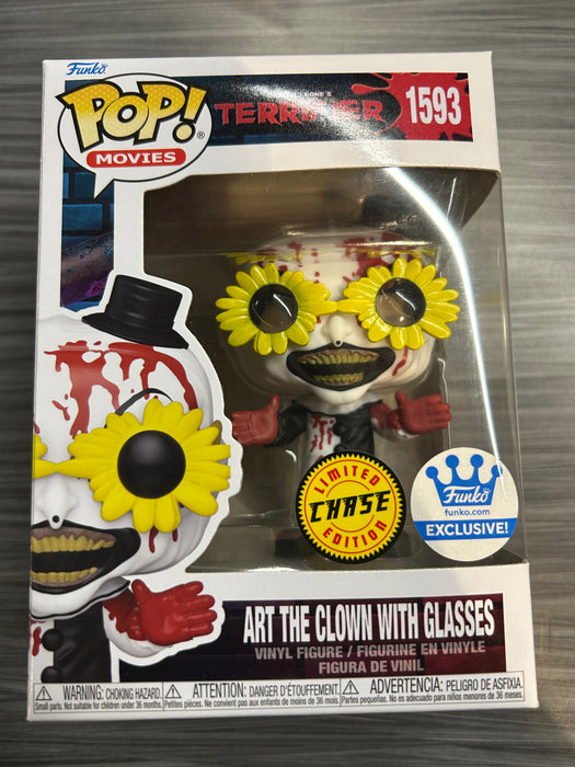 Funko POP! Movies: Terrifier - Art The Clown With Glasses (Funko)(CHASE)(Damaged Box)[B] #1593