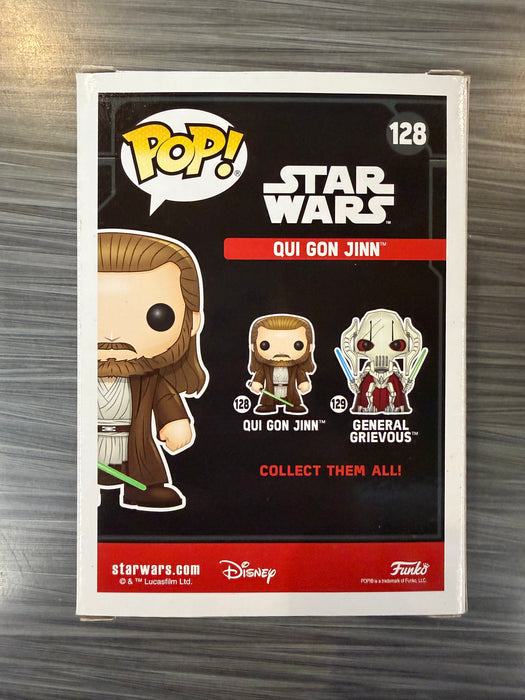 Funko POP! Star Wars: Qui Gon Jinn (2016 NYCC)(Damaged Box)[B] #128