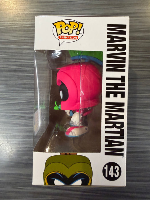 Funko POP! Animation: Duck Dodgers - Marvin the Martian [Neon Magenta](Saturday Morning Cartoons)(2017 SDCC 2500 PCS)(Damaged Box) [B] #143