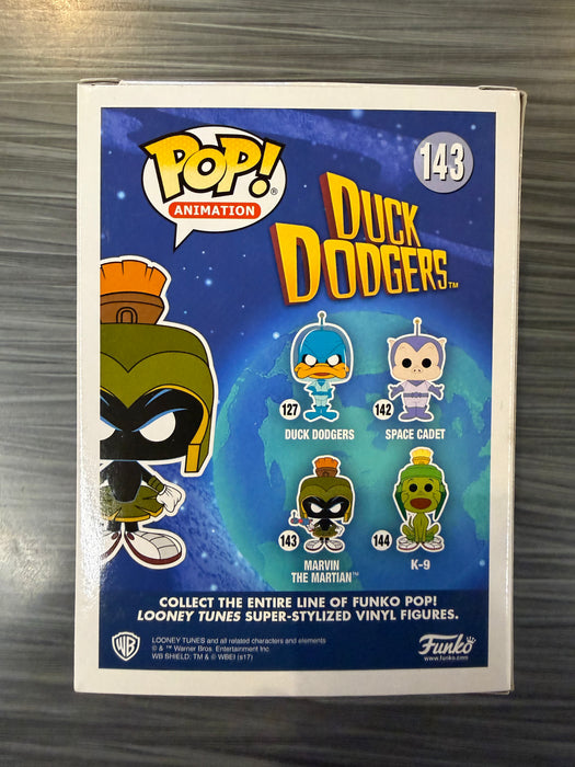 Funko POP! Animation: Duck Dodgers - Marvin the Martian [Neon Magenta](Saturday Morning Cartoons)(2017 SDCC 2500 PCS)(Damaged Box) [B] #143