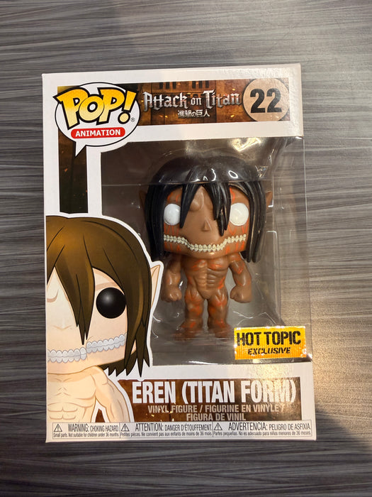 Funko POP! Animation: Attack On Titan - Eren [Titan Form][3 Languages] (Hot Topic)(Damaged Box) [A] #22